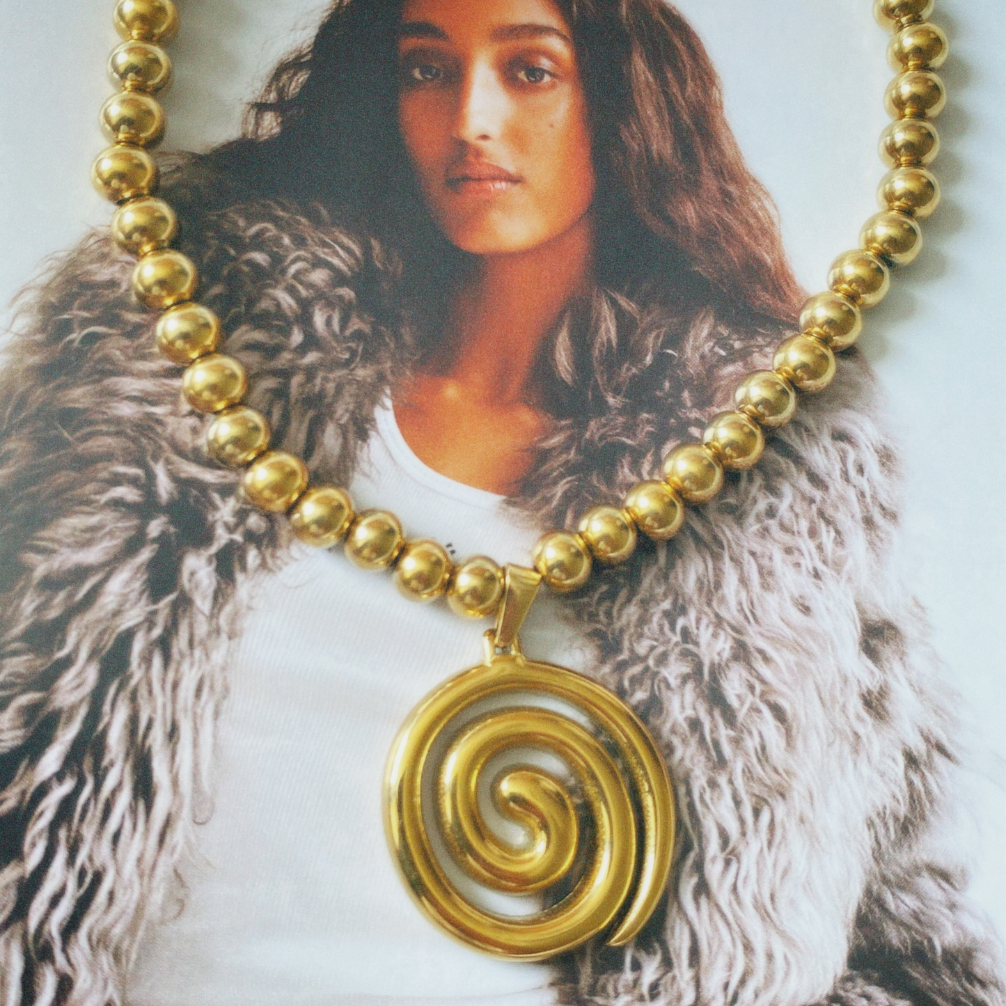 Chunky Swirl Necklace