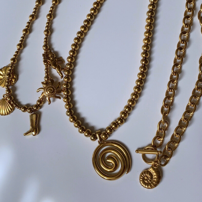 Chunky Swirl Necklace